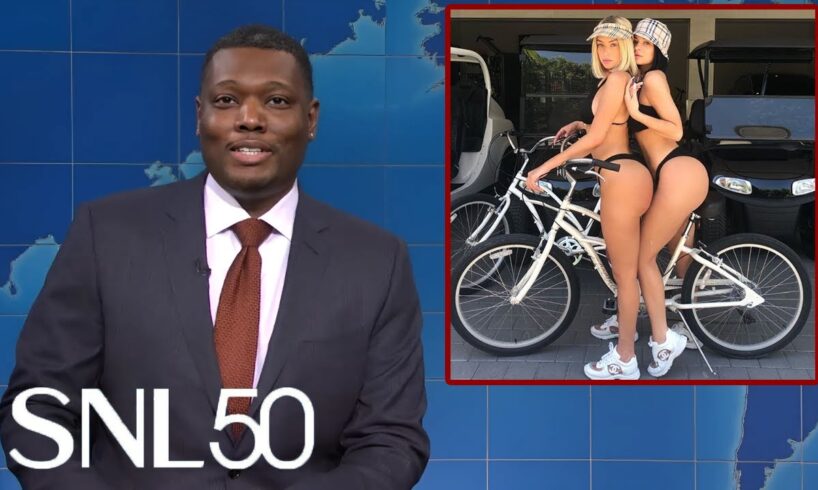 Weekend Update Colin Jost and Michael Che’s Slightly Inappropriate Joke Swaps Compilation