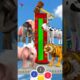 Who Is Stronger? Lion vs Tiger vs Elephant Funny Cartoon 3d Animal Game #shorts #cow #tiger  #games