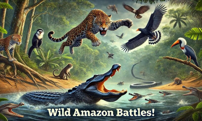 Wild Amazon Battles: Fierce Animal Fights for Survival | Kids hub Stories | Epic Animal in Amazon