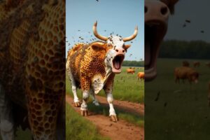 honey bees attack on cow rescuers saved cow #shorts #shortsfeed #animals #cow #humanity #yt #sh