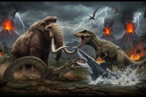 🔥 60 Prehistoric Giants Face Off! The Biggest Animal Battles Ever! 🦖🐘🦈Creature Versus