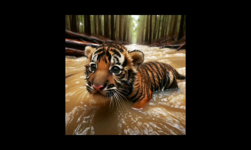 Animated baby tiger rescue |animal rescue #animals #shortfeed #ytviral #2025