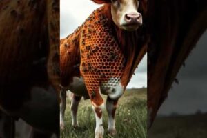 "COW TURNS INTO HONEYCOMB After Bee Attack! 🐝😱 (MIRACLE RESCUE!) #Shorts #AnimalRescue"