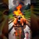 Cow 🐄 body caught fire 🔥 village people saved it #cow #cartoon #animalfamily #shorts #trending #ai