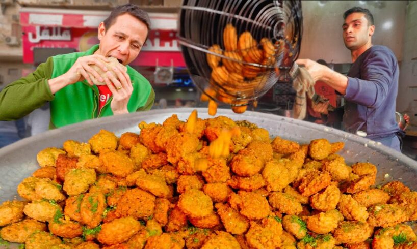 Egypt’s KING of FALAFEL!! Insane Street Food in Cairo!! 🇪🇬