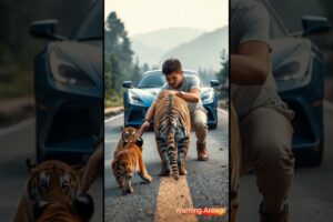 HEROIC RESCUE | Man Saves Injured Tiger's Life! | #rescue #tiger #shorts