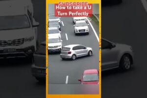 How To Take a U Turn Perfectly #idiotsincars #carcrash #roadrage