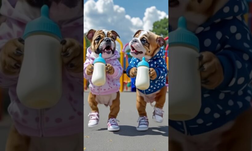 OMG! Cute Puppies Dancing! #dudidudidam #puppy #cute #cuteanimals #dogs