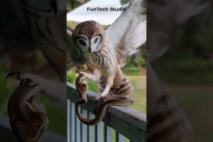 😱🔥Owl Vs Snake Deadly Fight #animals #animal #owl #snake #shorts #shortvideo #trending #nature #usa