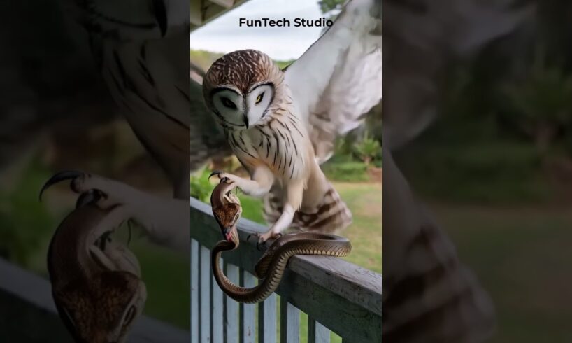 😱🔥Owl Vs Snake Deadly Fight #animals #animal #owl #snake #shorts #shortvideo #trending #nature #usa