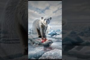 🚨 Polar Bear Rescued After Severe Injury | Heartwarming Animal Rescue ❤️ #shorts #cute #reels #love