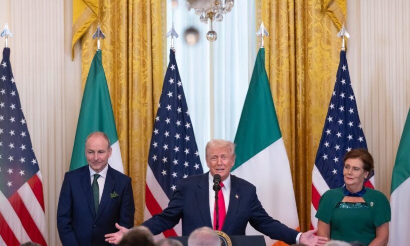 President Trump Participates in a St. Patrick's Day Reception with the Taoiseach of Ireland