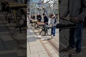 Street performance Crazy Public Piano Flashmob at Frankfurt#2025#zeil#shorts#