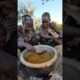 Wow That's awesome See How Bushmen are Very happy with Their traditional food#africa #villagelife