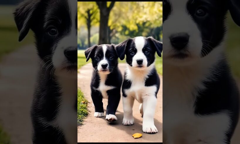 cute puppies walking in a park #puppy #doglover #cutedog #dog #cuteanimals #youtubeshorts #shorts